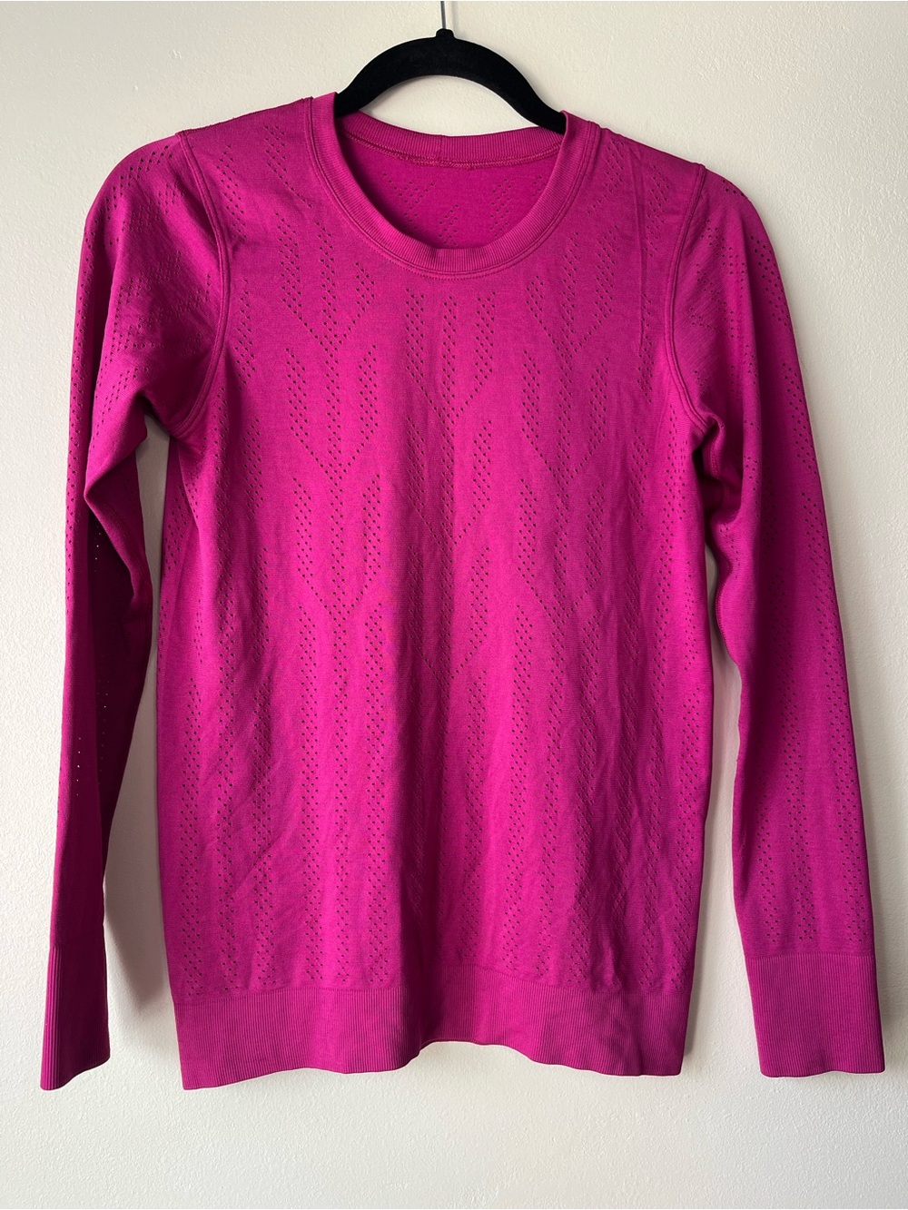 Lululemon Swiftly Breathe Long Sleeve *Fetching Lines Ripened Raspberry - Picture 4 of 10